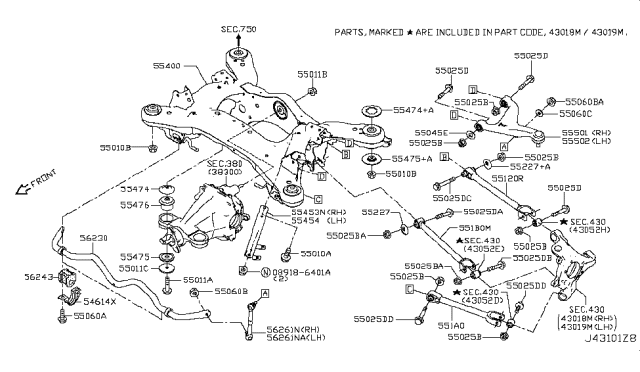 2019 Infiniti Q50 Rear Suspension Diagram 8