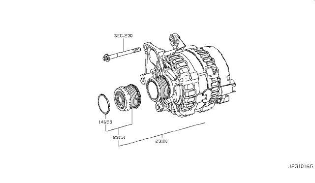 2018 Infiniti Q50 Alternator Diagram 1