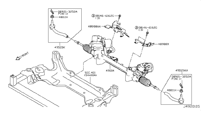 2018 Infiniti Q50 Power Steering Gear Diagram 9