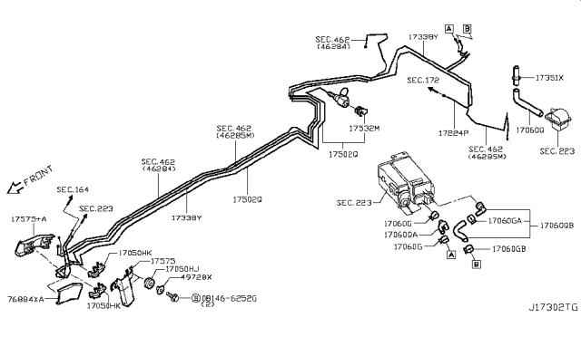 2018 Infiniti Q50 Fuel Piping Diagram 21