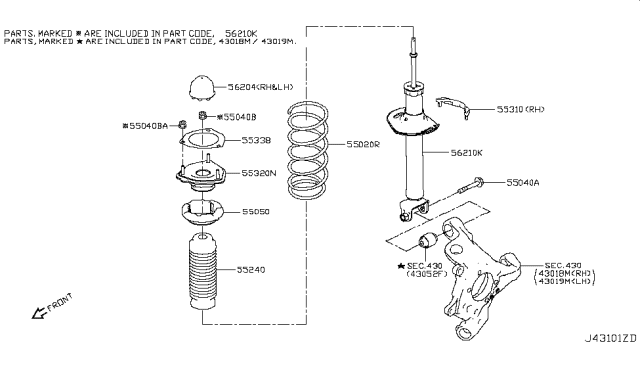 2018 Infiniti Q50 Rear Suspension Diagram 5