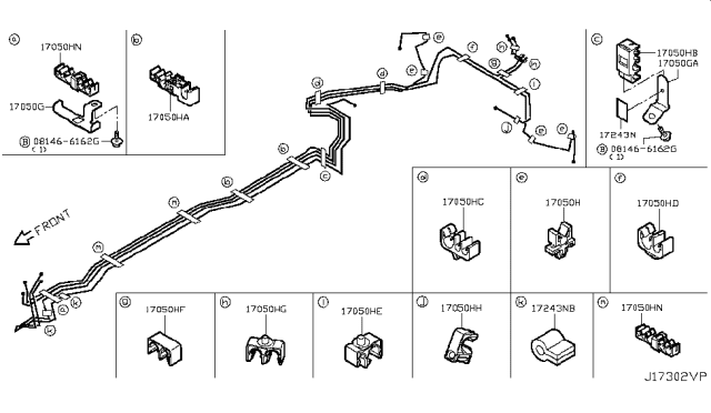 2018 Infiniti Q50 Fuel Piping Diagram 7