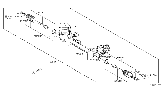 2018 Infiniti Q50 Power Steering Gear Diagram 4