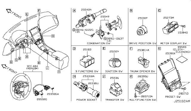 2014 Infiniti Q50 Switch Diagram 2