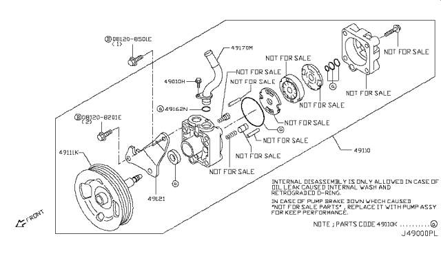 2015 Infiniti Q50 Power Steering Pump Diagram 2