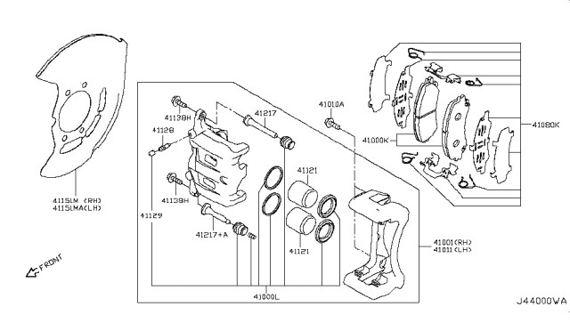 2017 Infiniti Q50 Front Brake Diagram 1