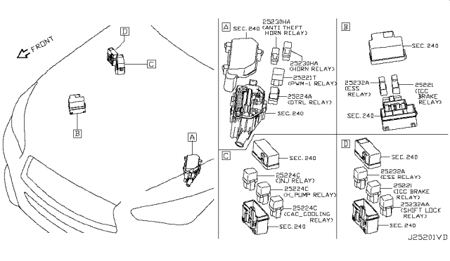 2018 Infiniti Q50 Relay Diagram 3