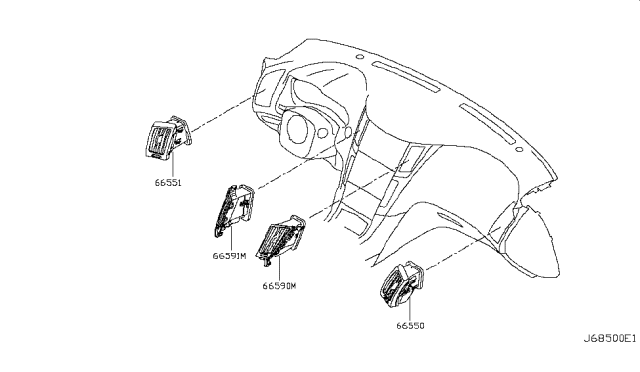 2017 Infiniti Q50 Ventilator Diagram