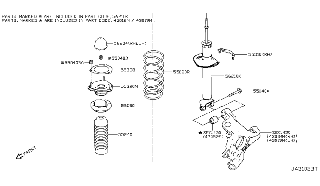 2019 Infiniti Q50 Rear Suspension Diagram 4