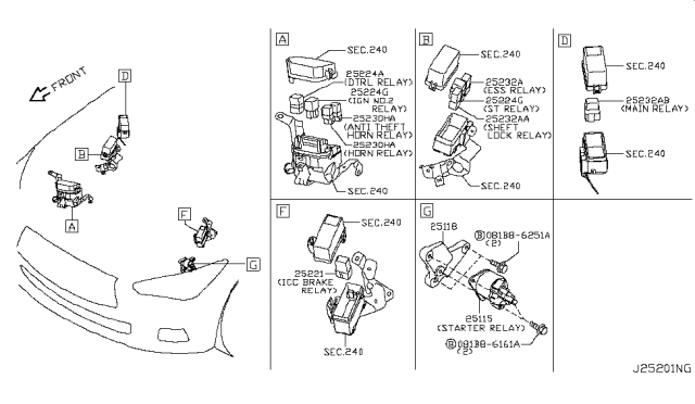 2018 Infiniti Q50 Relay Diagram 4