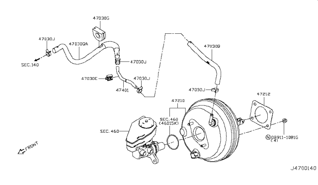 2016 Infiniti Q50 Brake Servo &             Servo Control Diagram 3