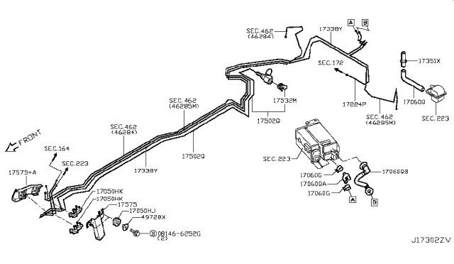 2019 Infiniti Q50 Fuel Piping Diagram 12