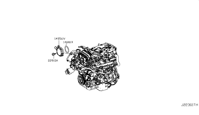 2015 Infiniti Q50 Bolt Diagram for 01111-HG00J