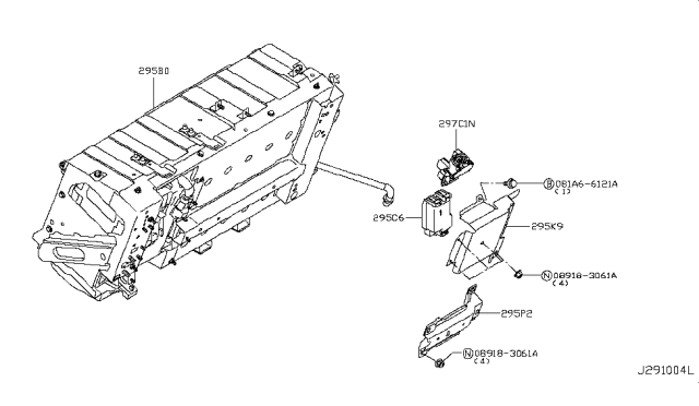 2019 Infiniti Q50 Switch-Battery,Service Disconnect Diagram for 297C1-4GA0A