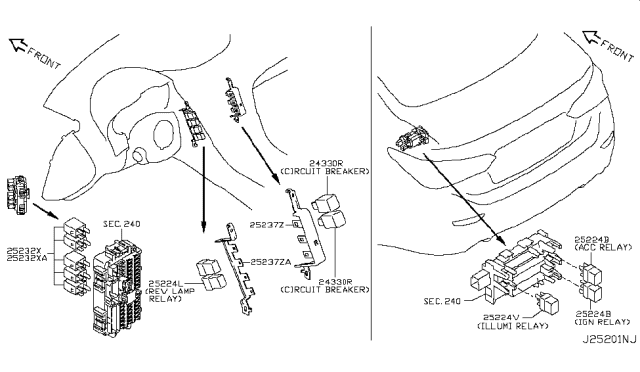 2019 Infiniti Q50 Relay Diagram 7