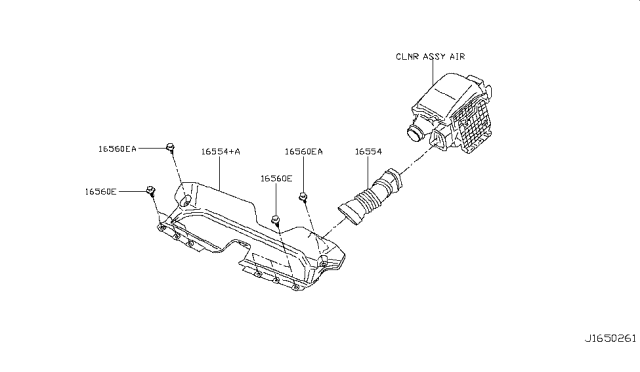 2016 Infiniti Q50 Air Cleaner Diagram 4