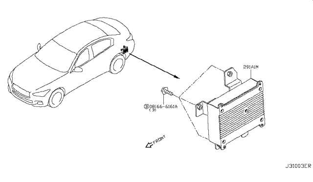 2016 Infiniti Q50 Auto Transmission,Transaxle & Fitting Diagram 10