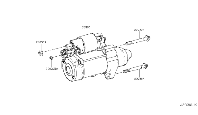 2015 Infiniti Q50 Starter Motor Diagram 1