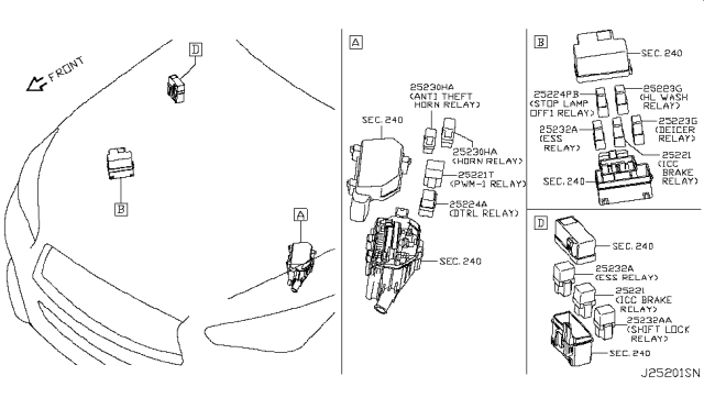 2017 Infiniti Q50 Relay Diagram 2