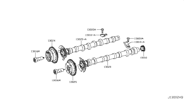 2016 Infiniti Q50 Camshaft & Valve Mechanism Diagram 5