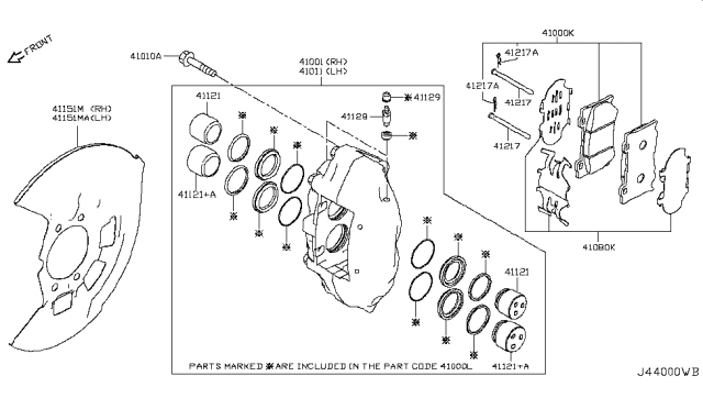 2017 Infiniti Q50 Front Brake Diagram 2