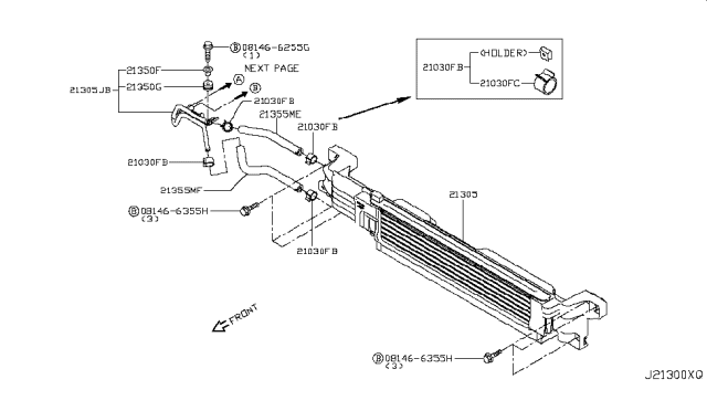 2016 Infiniti Q50 Oil Cooler Diagram 10