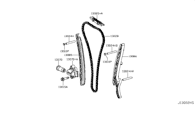 2015 Infiniti Q50 Camshaft & Valve Mechanism Diagram 5