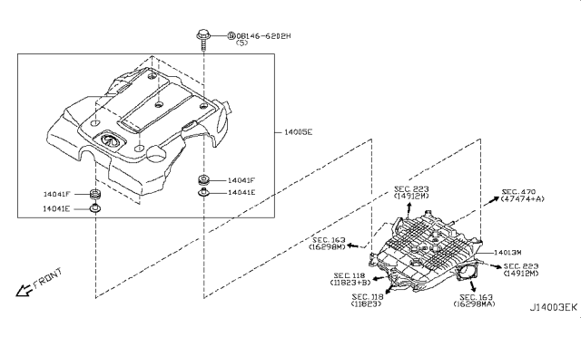 2016 Infiniti Q50 Manifold Diagram 5