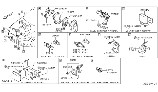 2018 Infiniti Q50 Electrical Unit Diagram 6