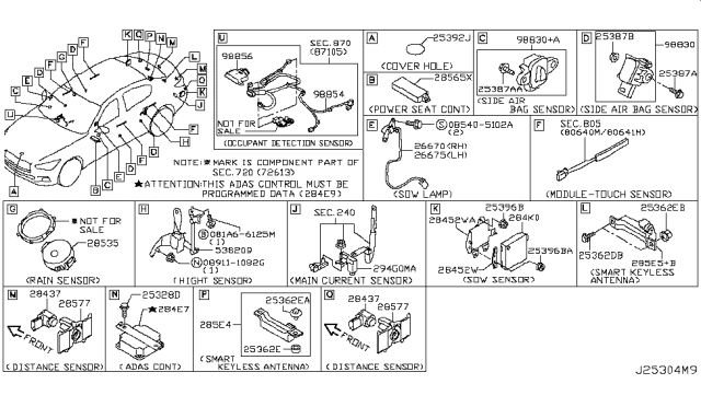 2019 Infiniti Q50 Electrical Unit Diagram 2