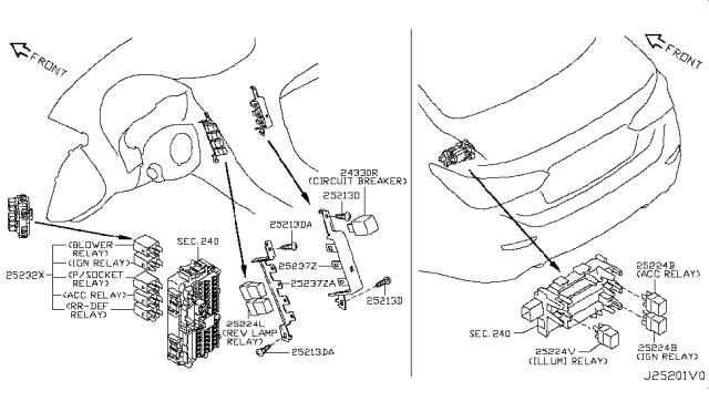 2018 Infiniti Q50 Relay Diagram 9