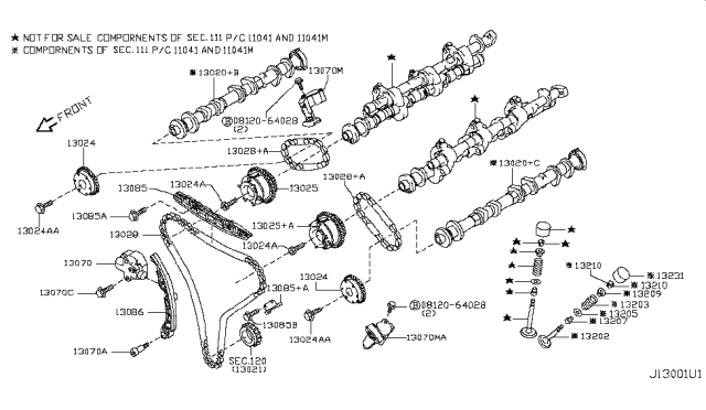 2015 Infiniti Q50 Camshaft & Valve Mechanism Diagram 3