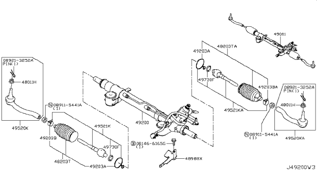 2014 Infiniti Q50 Power Steering Gear Diagram 6