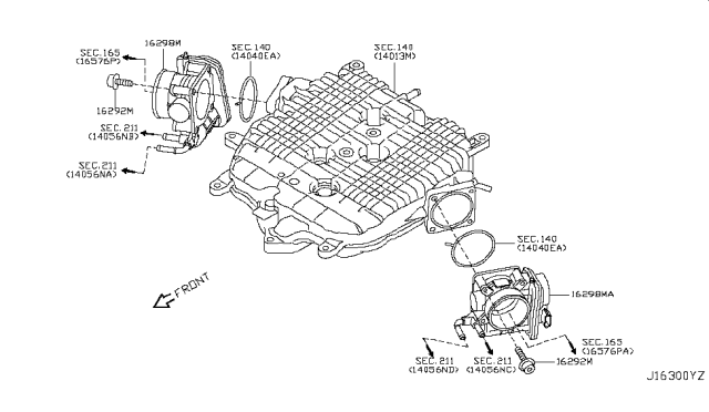 2015 Infiniti Q50 Throttle Chamber Diagram 2