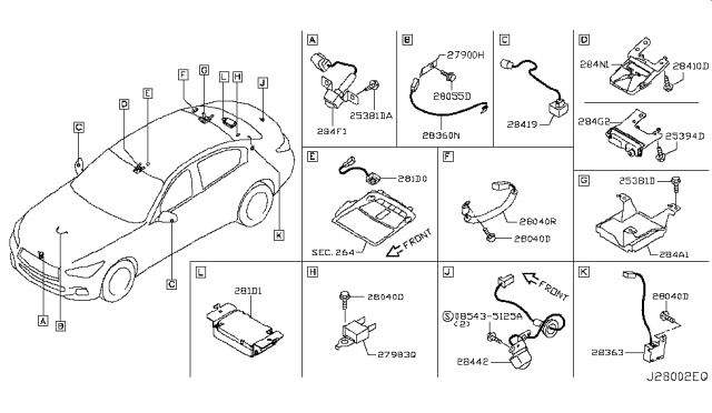 2016 Infiniti Q50 Audio & Visual Diagram 4