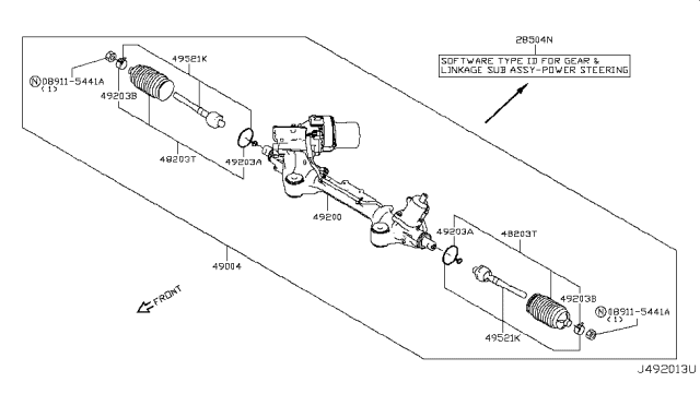 2017 Infiniti Q50 Power Steering Gear Diagram 2