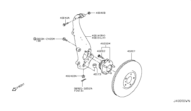 2014 Infiniti Q50 Front Axle Diagram 1