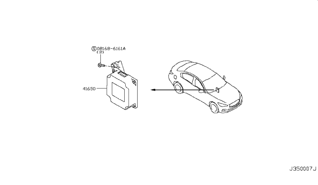 2018 Infiniti Q50 Control Assembly-Torque Split Diagram for 41650-5CA8B