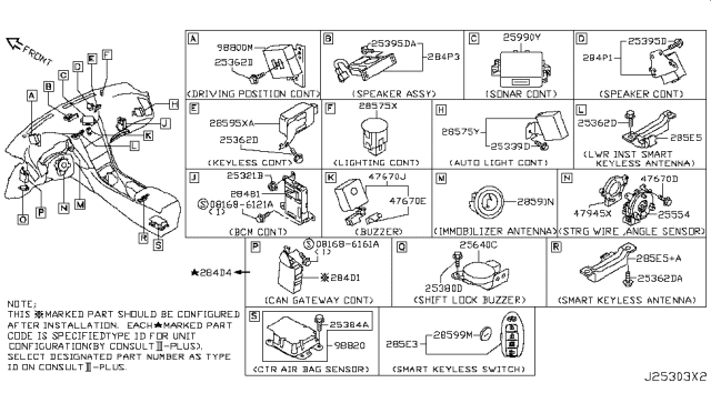 2015 Infiniti Q50 Electrical Unit Diagram 8