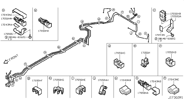 2018 Infiniti Q50 Fuel Piping Diagram 11