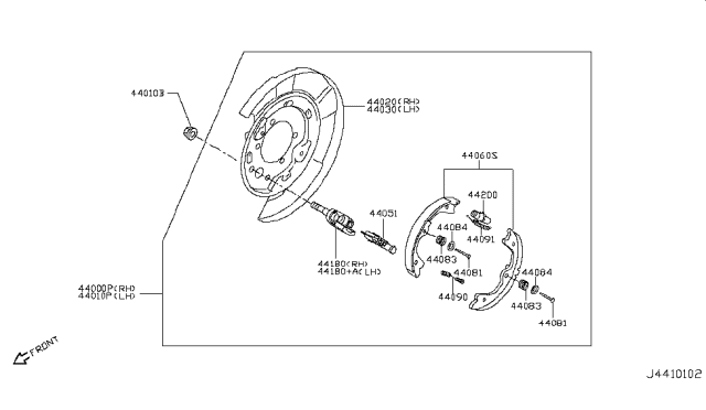 2015 Infiniti Q50 Rear Brake Diagram 5