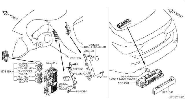 2019 Infiniti Q50 Relay Diagram 6