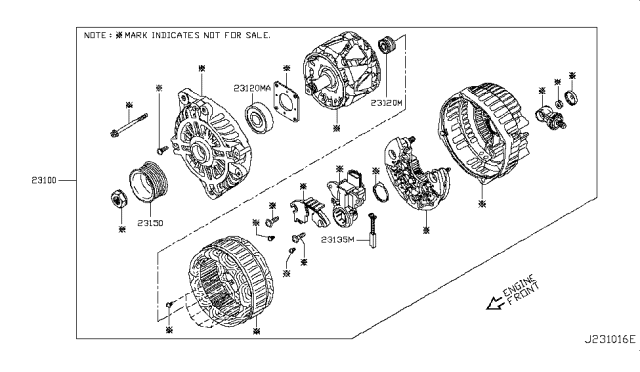 2019 Infiniti Q50 Alternator Diagram 3