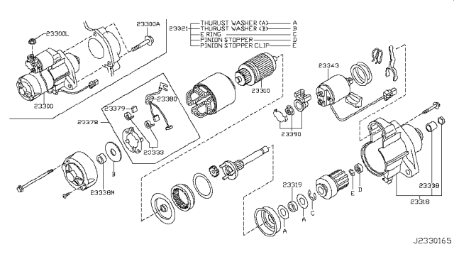 2014 Infiniti Q50 Starter Motor Diagram 1