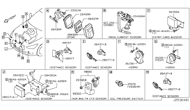 2018 Infiniti Q50 Electrical Unit Diagram 4