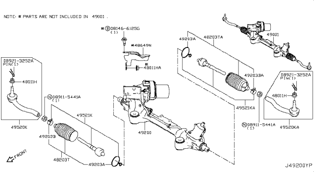 2017 Infiniti Q50 Power Steering Gear Diagram 9