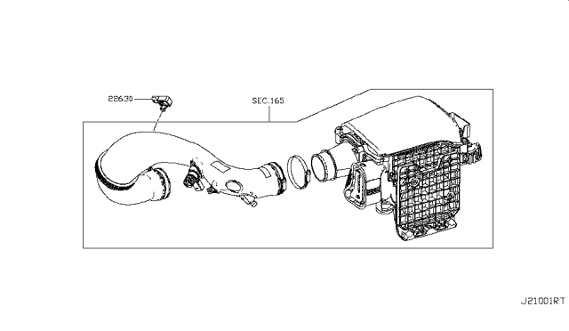 2016 Infiniti Q50 Water Pump, Cooling Fan & Thermostat Diagram 1