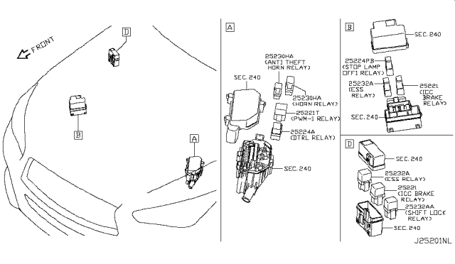 2015 Infiniti Q50 Relay Diagram 2