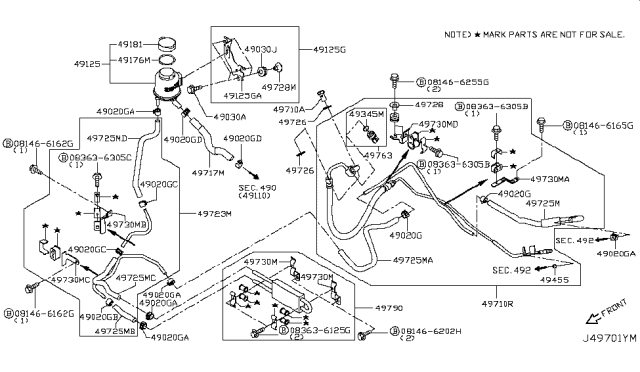 2015 Infiniti Q50 Power Steering Piping Diagram 2