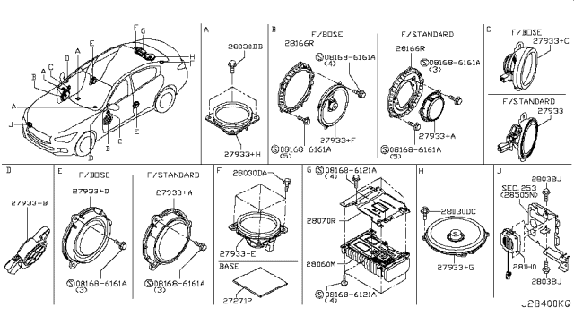 2015 Infiniti Q50 Speaker Diagram